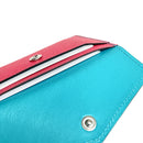 [French calf] <br>Flap card case<br>color: Fuchsha pink