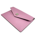 [French calf] <br>Flap card case<br>color: Mauve Pink