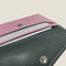 [フレンチカーフ] <br>フラップカードケース<br>color：モーヴピンク