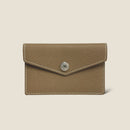 [French calf] <br>Flap card case<br>color: Tope