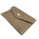 [French calf] <br>Flap card case<br>color: Tope
