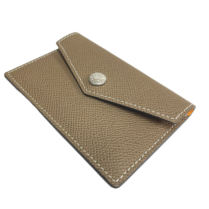 [French calf] <br>Flap card case<br>color: Tope