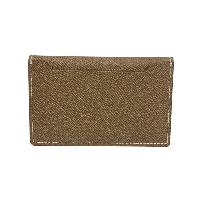 [French calf] <br>Flap card case<br>color: Tope