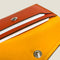 [フレンチカーフ] <br>フラップカードケース<br>color：オレンジ