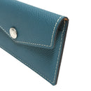 [French calf] <br>Flap card case<br>color: Gene Blue