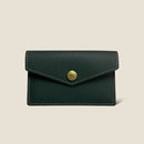 [French calf] <br>Flap card case<br>Color: Dark green