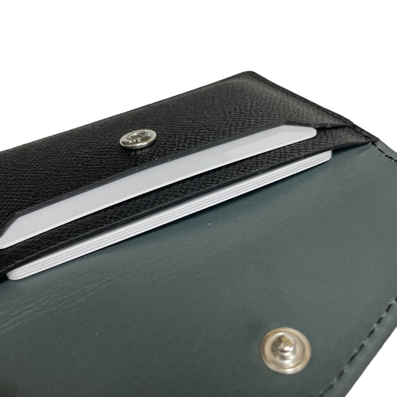 [French calf] <br>Flap card case<br>color: Black