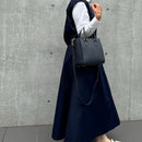 [Shrink leather]<br>Atena shoulder bag<br>color: Navy