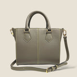 [Shrink leather]<br>Athena shoulder bag<br>color: ethane gray