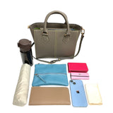 [Shrink leather]<br>Athena shoulder bag<br>color: ethane gray