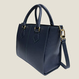 [Shrink leather]<br>Athena shoulder bag<br>color: navy