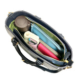 [Shrink leather]<br>Athena shoulder bag<br>color: navy