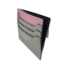 [French calf] <br>Mini -snap wallet<br>Color: Mauve Pink x Ice Gray