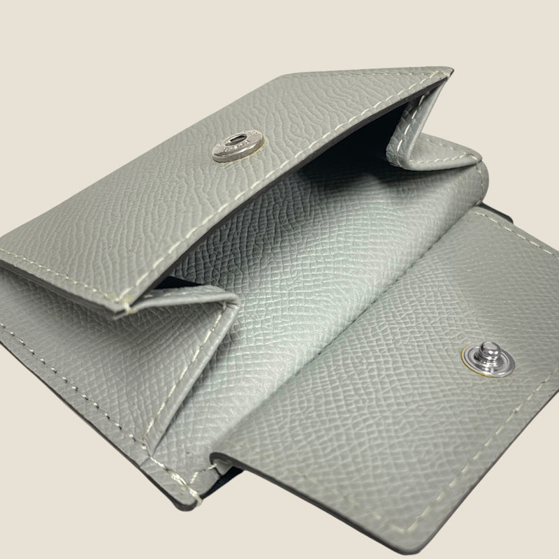 [French calf] <br>Mini -snap wallet<br>color: Ice gray<br>[Scheduled to arrive in mid -January 2025]