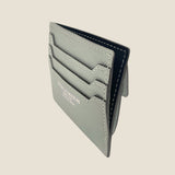 [French calf]<br>mini snap wallet<br>color: ice gray