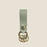 [French calf] <br>keychain<br>color: ice gray