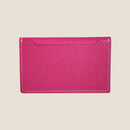 [French calf] <br>Flap card case<br>color: Fuchsha pink