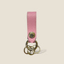 [French calf] <br>key ring<br>color: Mauve Pink