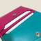 [French calf] <br>Flap card case<br>color: Fuchsha pink