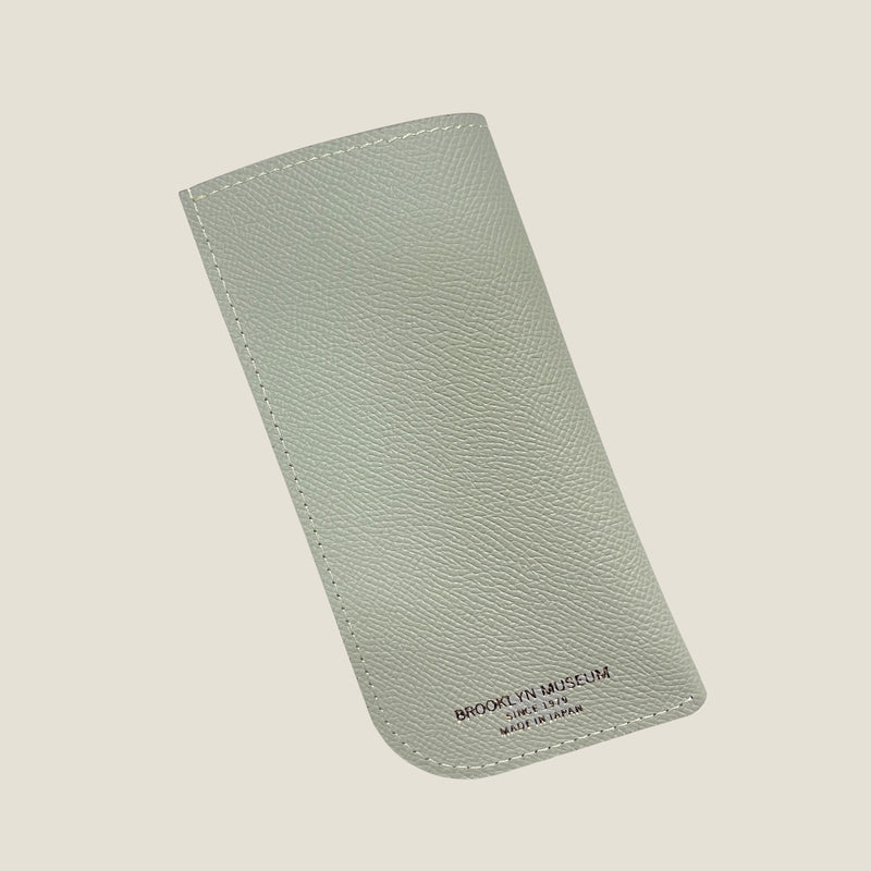 [French calf] <br>Glasses case<br>color: Ice gray