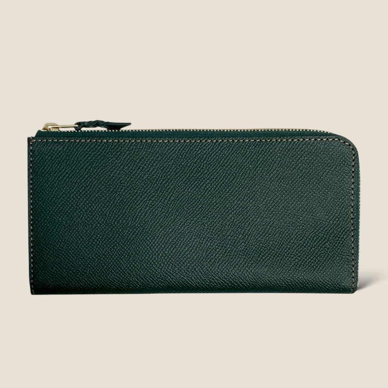 French Calf] L Zip Long Wallet Color: Dark Green – BROOKLYN MUSEUM