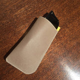 [French calf] <br>glasses case<br>color: taupe