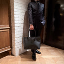 [フレンチカーフ] <br>ロワイヤルMトートバッグ<br>color：ブラック