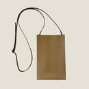 [フレンチカーフ]<br>ボックスサコッシュM<br>color：トープ