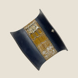 [Croc pattern leather] <br>triple key case<br>color: khaki