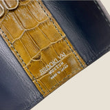 [Croc pattern leather] <br>triple key case<br>color: khaki