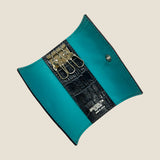 [Croc pattern leather] <br>triple key case<br>color: navy