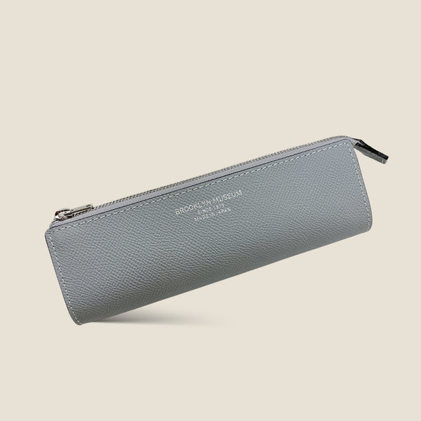フレンチカーフ]ファスナーペンケースcolor：アイスグレー – BROOKLYN