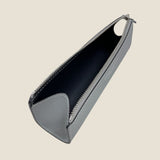[French calf]<br>zipper pencil case<br>color: ice gray
