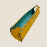 [French calf]<br>zipper pencil case<br>color: yellow
