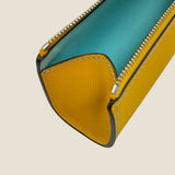 [French calf]<br>zipper pencil case<br>color: yellow