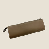 [French calf]<br>zipper pencil case<br>color: taupe