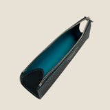 [French calf]<br>zipper pencil case<br>color: navy