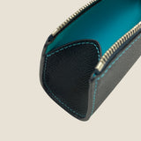 [French calf]<br>zipper pencil case<br>color: navy