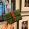 [Yamato] <br>Combination belt card case<br>Color: Tartan Green x Bordeaux