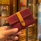 [Yamato] <br>Combination belt card case<br>color: Bordeaux x Yellow