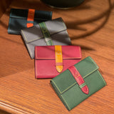 [Yamato] <br>Combi belt card case  <br>color: navy x orange<br>[Made to order]