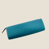 [French calf]<br>zipper pencil case<br>color: Jean blue