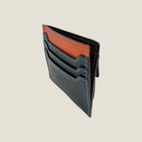 [Yamato] <br>Combi mini snap wallet<br>color: navy x orange<br>[Made to order]