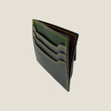 [Yamato] <br>Combi mini snap wallet<br>color: gray x tartan green<br>[Made to order]