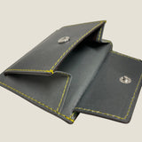 [Yamato] <br>Combi mini snap wallet<br>color: gray x tartan green<br>[Made to order]