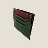 [Yamato] <br>Combi mini snap wallet<br>Color: Tartan green x Bordeaux<br>[Made to order]