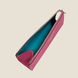 [French calf]<br>zipper pencil case<br>color: magenta pink