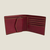 [Yamato] <br>Combi International Wallet<br>Color: Tartan green x Bordeaux
