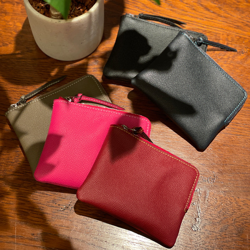 [French calf] <br>Pouch S<br>color: Navy