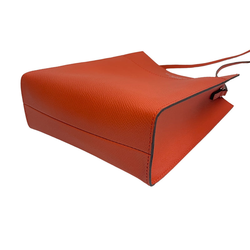 [French calf]<br>Box Sacoche L<br>color: Orange